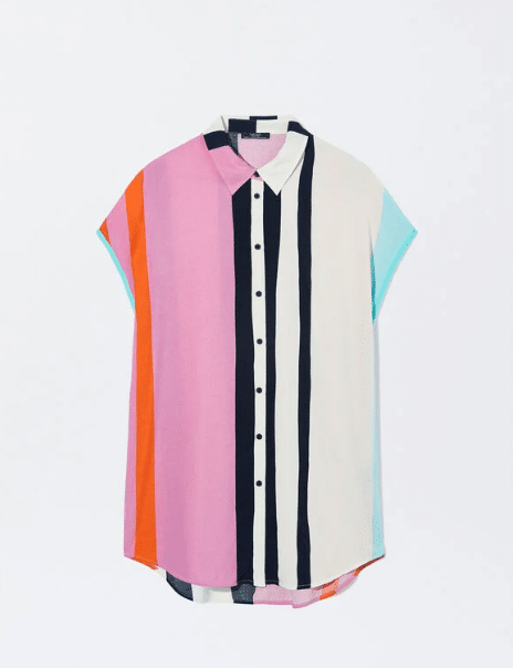 Camisa fluida con rayas de Parfois