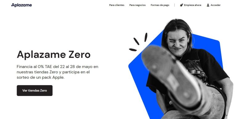 Aplazame lanza una campaña de financiación al 0% TAE en la que participan más de 300 comercios en España