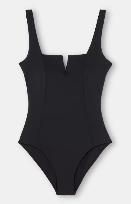 Bañador camiseta con escote pico el corte ingles