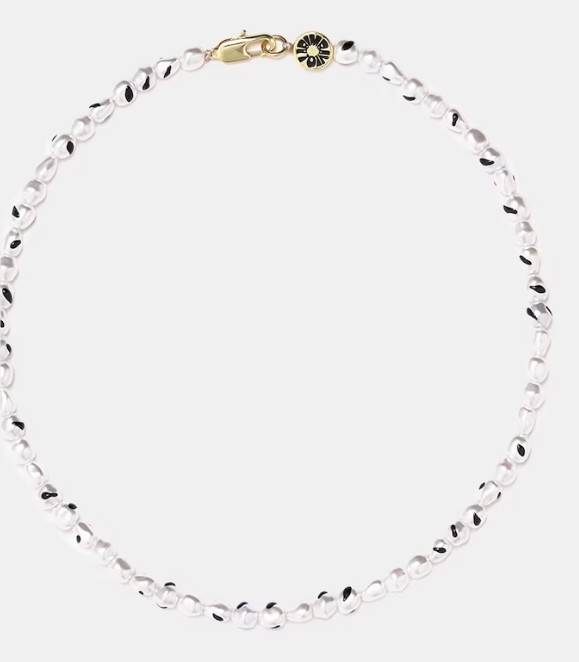 Collar perlas esmaltadas negro el corte ingles
