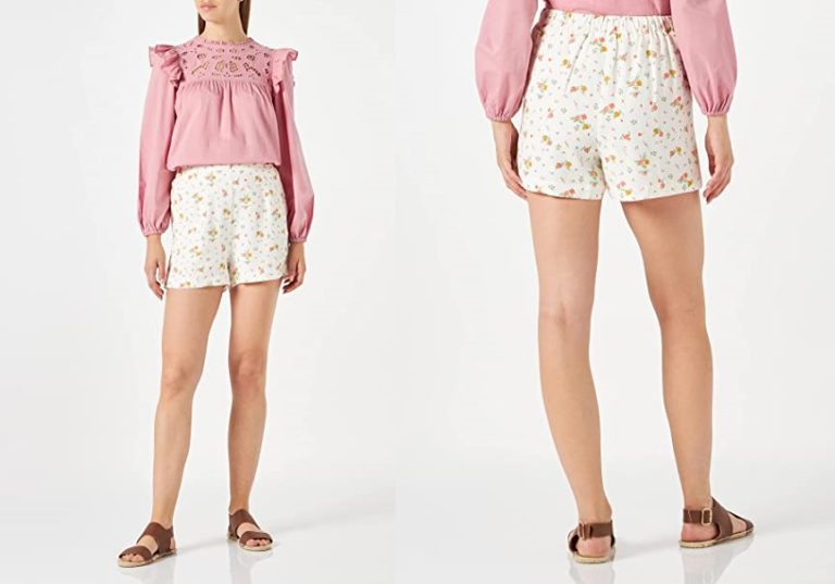 El short estampado de lino de Springfield por 8 euros en Amazon que además de barato es monísimo  