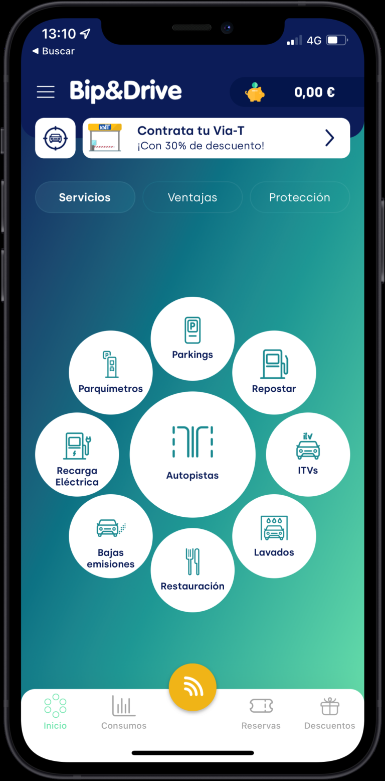 La App de Bip&Drive mantiene el descuento de hasta 10 céntimos por litro en gasolineras