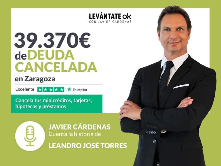 Javier Cárdenas entrevista a un vecino de Zaragoza (Aragón) sin deudas gracias a Repara tu Deuda Abogados