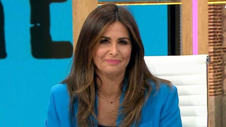 Nuria Roca y su traje de Mango que ya se agota de las tiendas