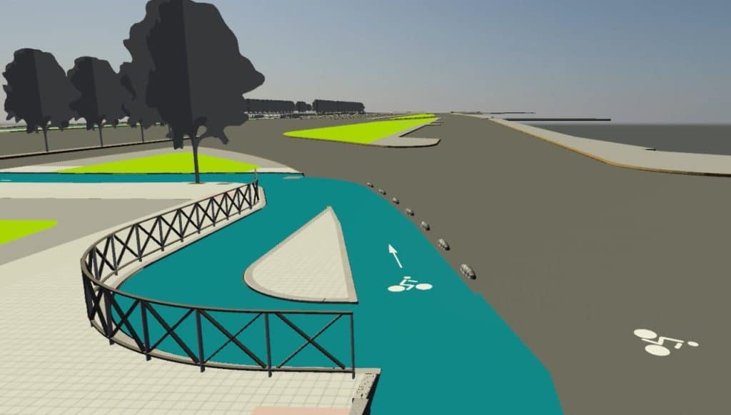 Paseo de la Castellana Carril bici 1