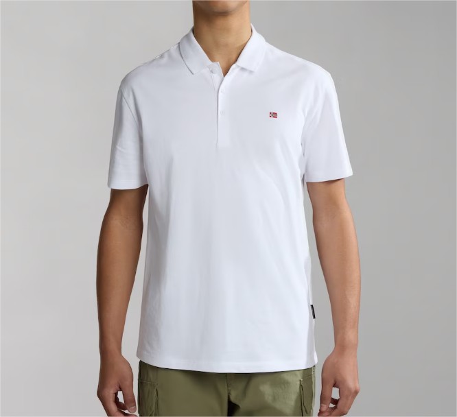 Polo de pique de hombre Ealis rojo de manga corta