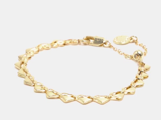 Pulsera corazones dorada el corte ingles