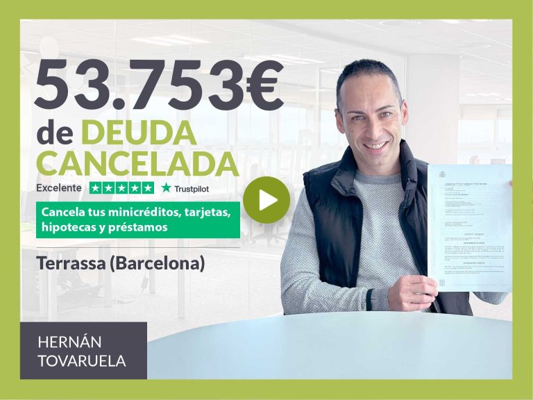 Repara tu Deuda Abogados cancela 53.753€ en Terrassa (Barcelona) con la Ley de Segunda Oportunidad
