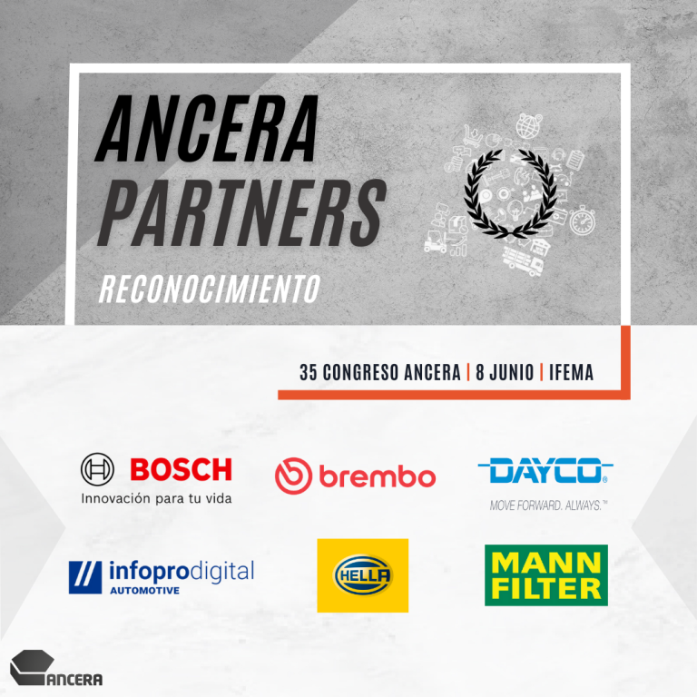 Bosch, Brembo, Dayco, Hella, Infopro Digital y MANN recibirán el reconocimiento ANCERA Partner