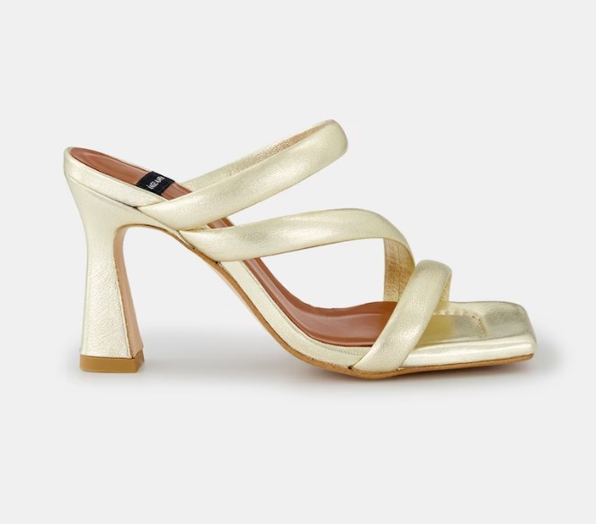 Sandalias de tacón de mujer con tiras anchas puntera cuadrada y tacón bloque el corte ingles