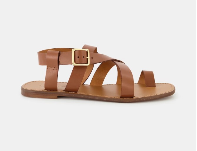 Las sandalias planas de tiras de El Corte Inglés que no te quitarás este verano 6 Sandalias planas de mujer en piel con tiras anchas y cierre de hebilla