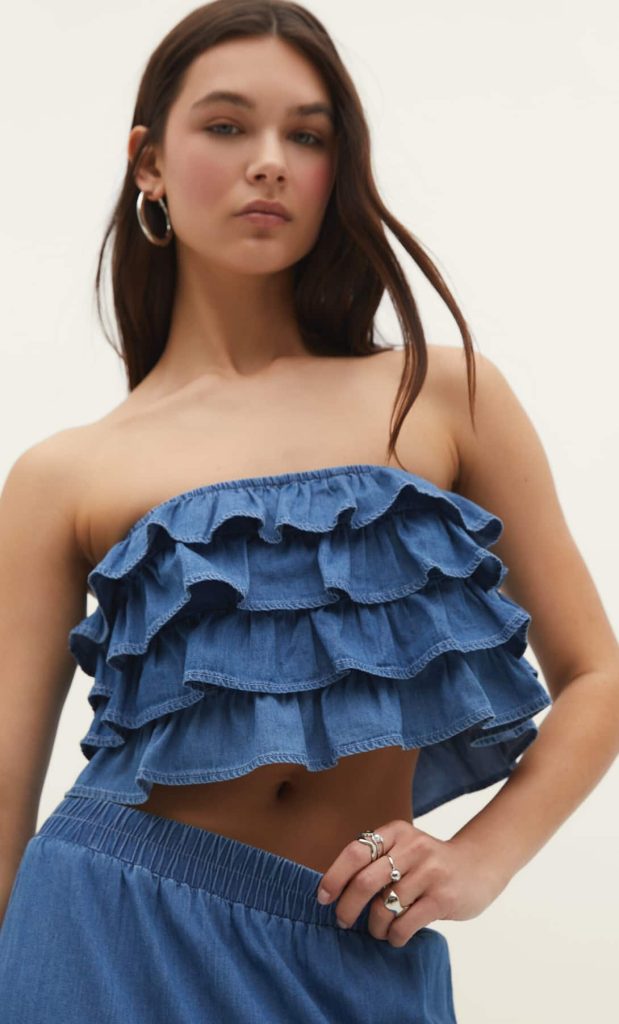 Nuevo conjunto de Stradivarius de estilo denim con el que captarás todas las miradas 48 Nuevas tendencias denim en la colección Stradivarius