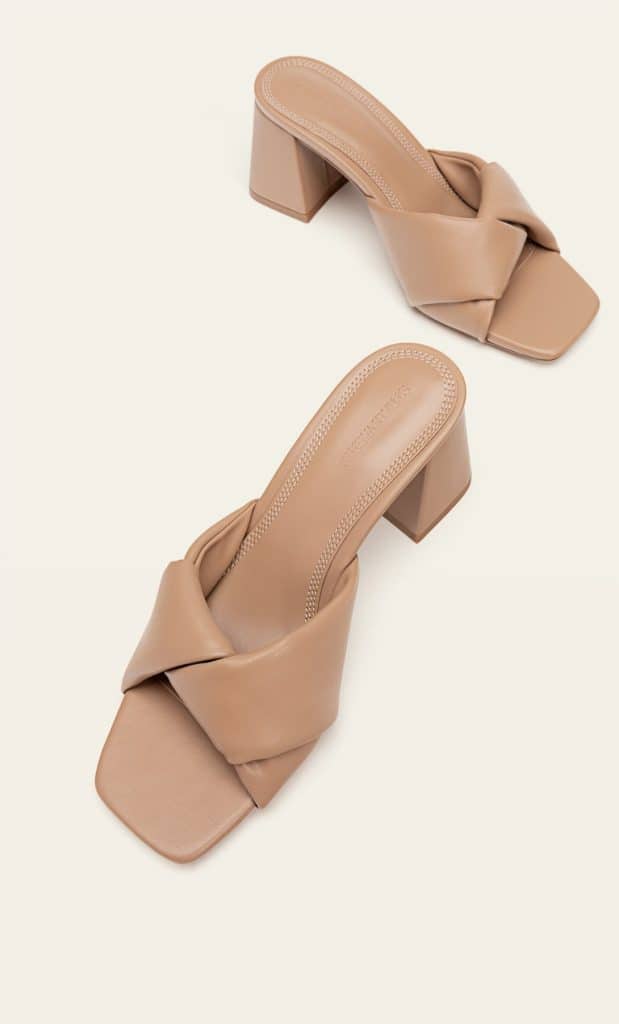 Stradivarius - Sandalia Tacón Nudo