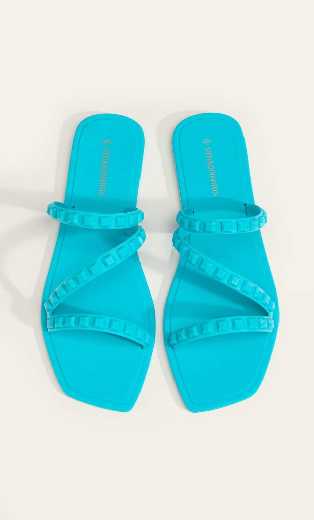 Stradivarius - Sandalias Planas Engomadas