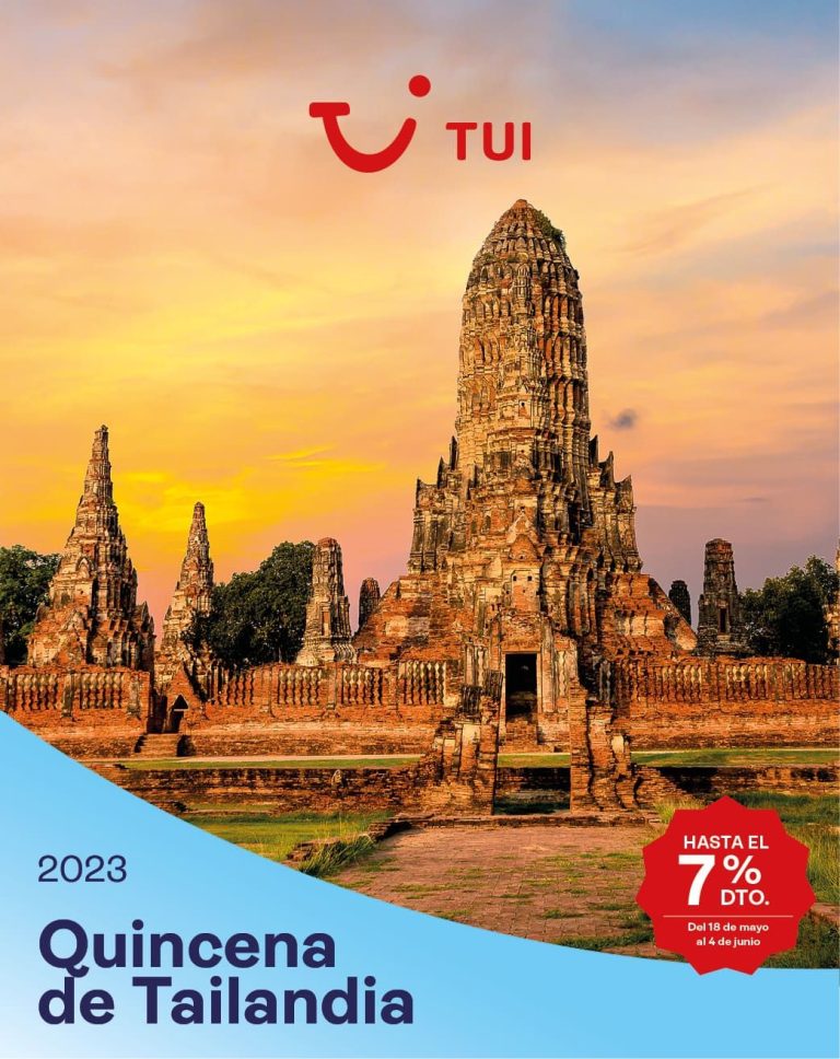 TUI mantiene su apuesta fuerte por Tailandia con una nueva campaña de descuento y un concurso de ventas
