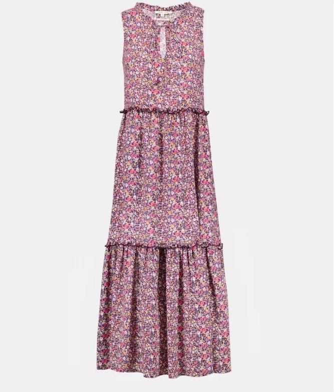 Vestido largo estampado sin mangas el corte ingles