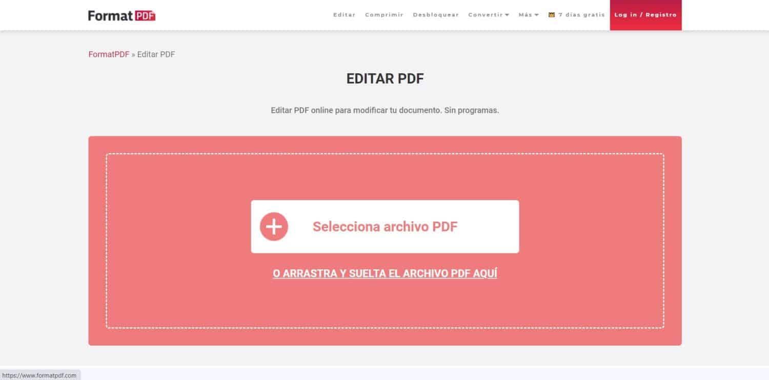 Descubre cómo editar un PDF con FormatPDF 1 anadir documento pdf