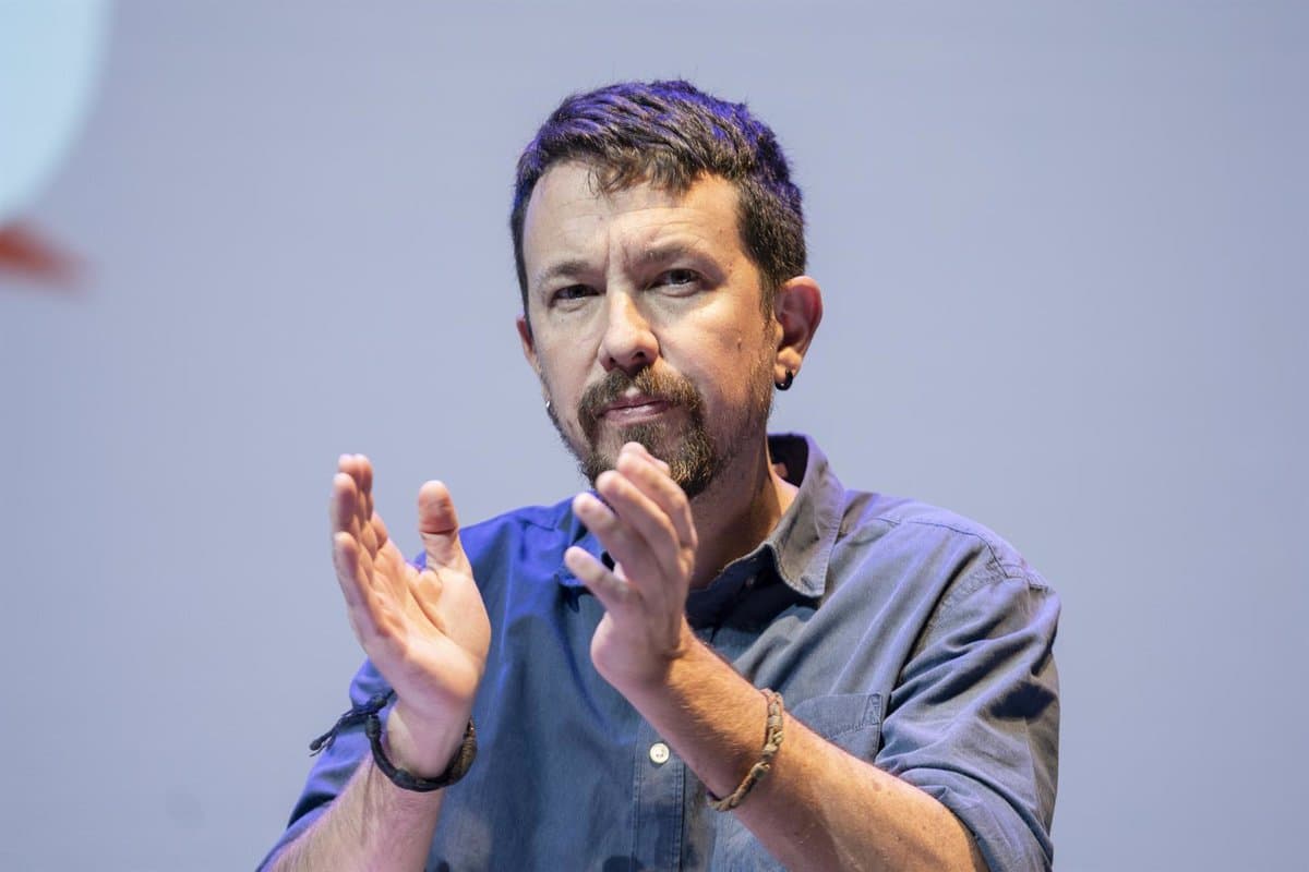 Canal Red Pablo Iglesias teleprompter Canal Red Pablo Iglesias teleprompter