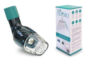 AirPhysio, un dispositivo distribuido por Rescoldo Live para la limpieza de mucosidad y expansión pulmonar