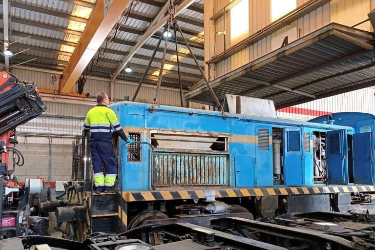 La Fundación del Patrimonio Ferroviario comienza la restauración de la locomotora militar norteamericana Baldwin 61268