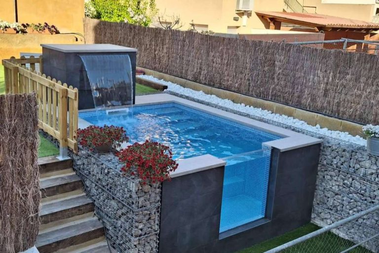 Construcción de piscina elevada en terraza, una opción muy estética con Esencial Pool