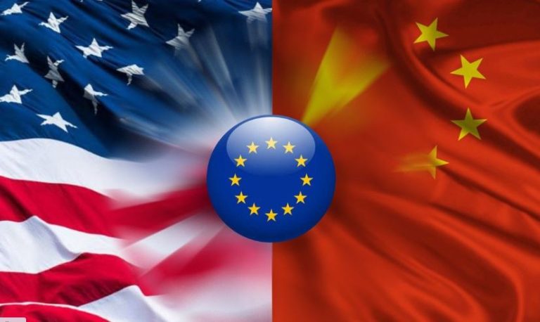 Los ciudadanos europeos a favor de una posición neutral en el conflicto entre EEUU y China