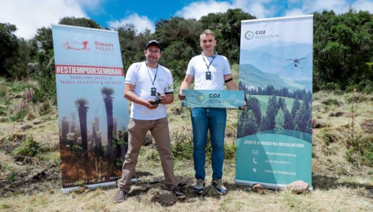 El proyecto pionero ‘made in Spain’ de CO2 Revolution da el salto a Latinoamérica para reforestar en Colombia