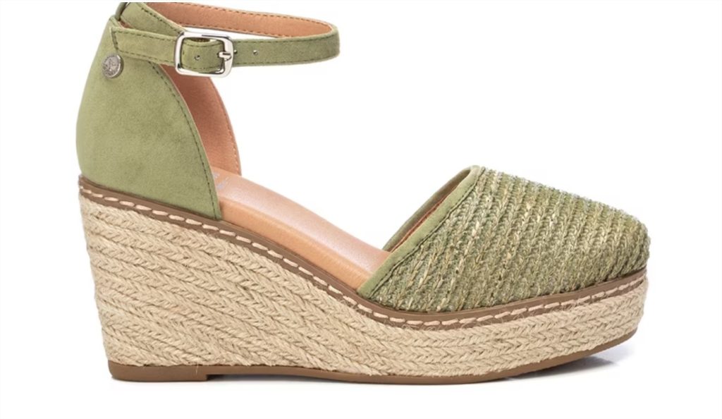 Las alpargatas de cuña por menos de 30€ que serán tu mejor aliado este verano están en El Corte Inglés 2 Alpargatas de cuña de mujer color verde con cierre de hebilla el corte ingles