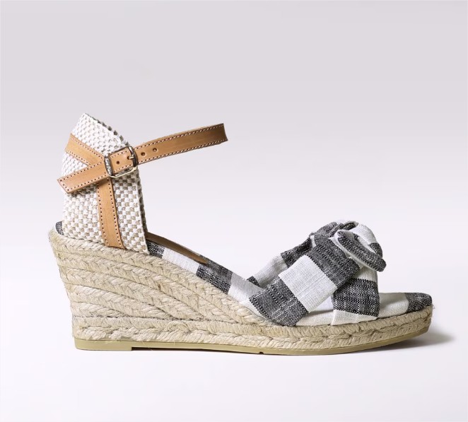 Las alpargatas de cuña por menos de 30€ que serán tu mejor aliado este verano están en El Corte Inglés 3 Alpargatas de cuña de mujer de algodón en color negro el corte ingles