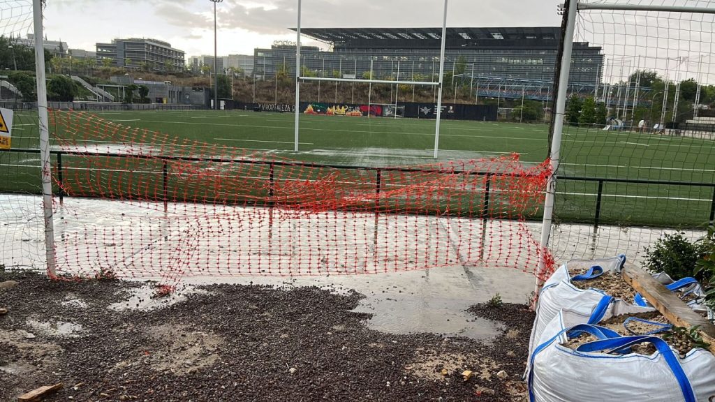 Hortaleza clama por la vuelta a su campo de rugby 1 Campo en obras Hortaleza