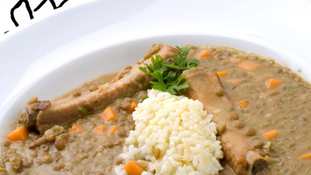 Ingredientes para nuestra receta de lentejas con costillas