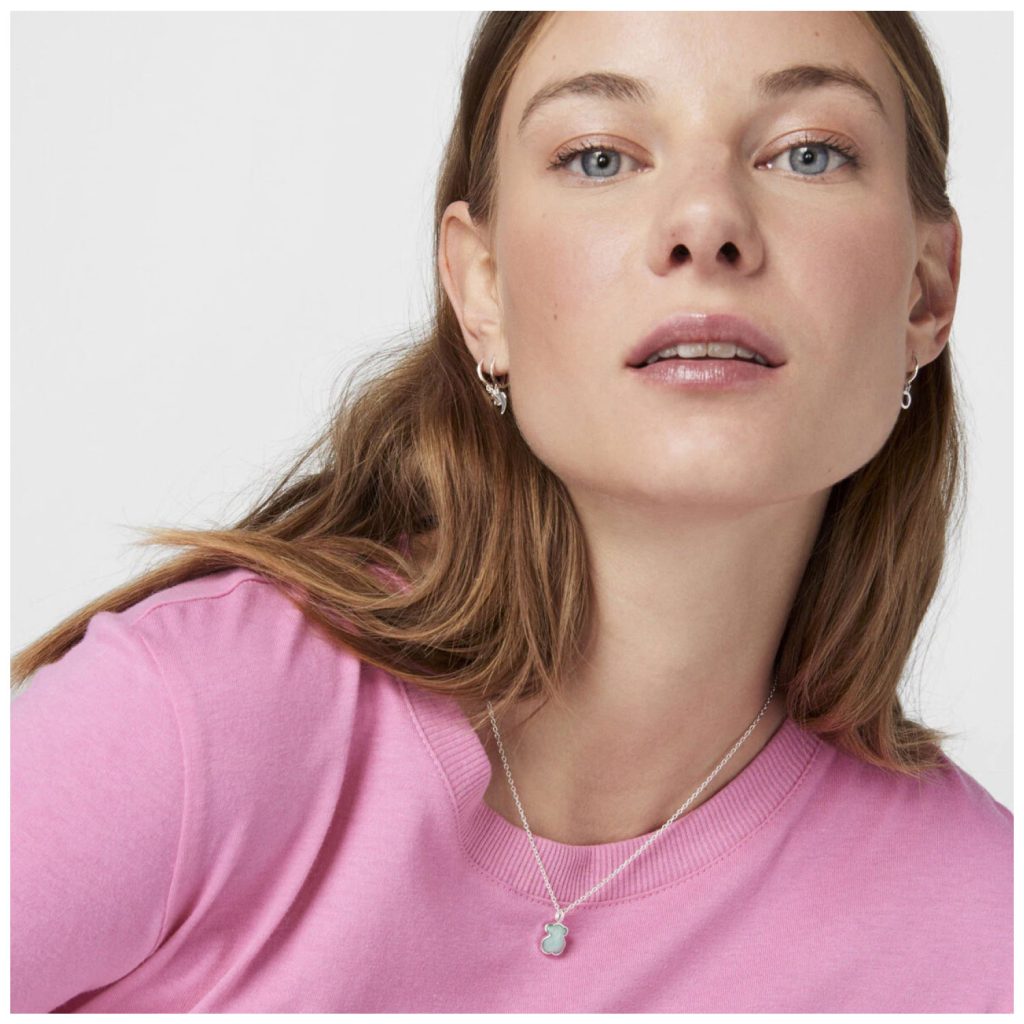 Collar oso de plata y perla Magic Nature de Tous