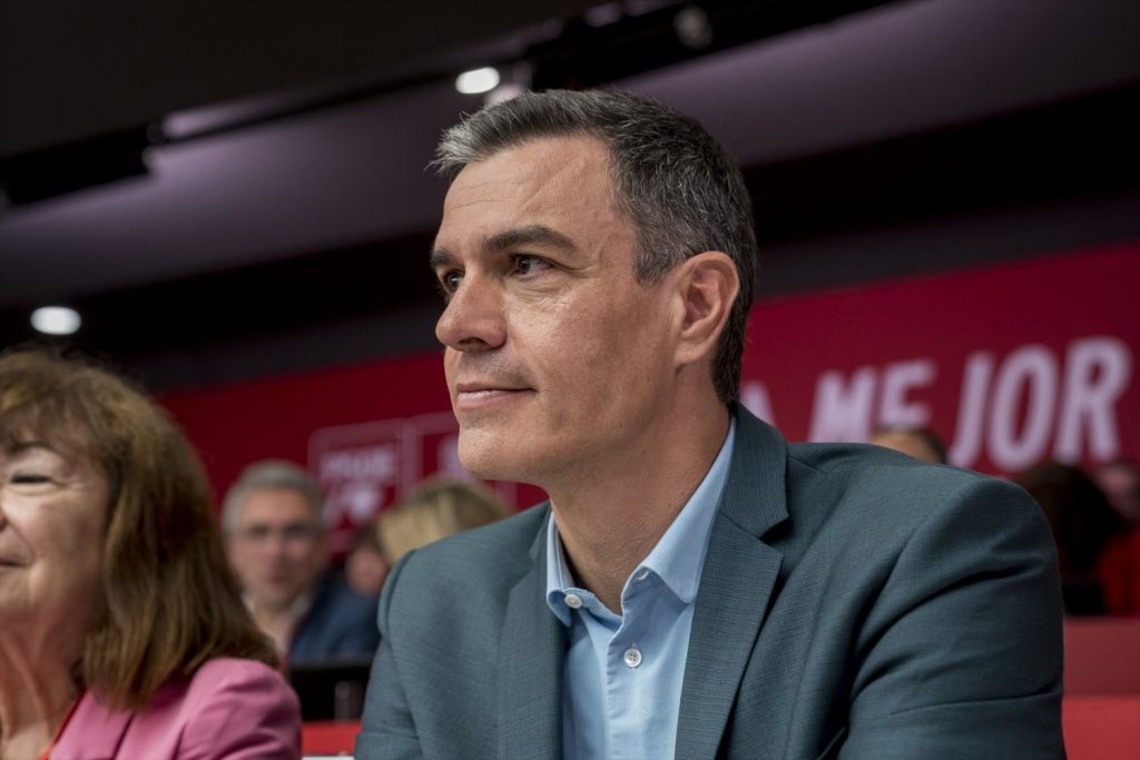 El secretario general del PSOE y presidente del Gobierno, Pedro Sánchez, la reunión del Comité Federal, en la sede del partido, a 10 de junio de 2023, en Madrid (España)