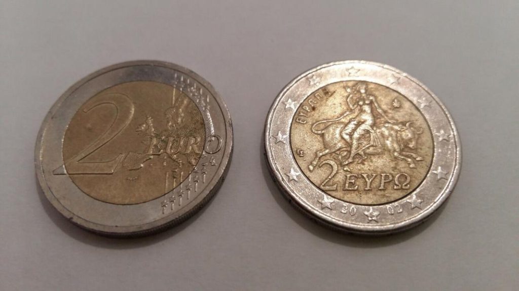 Moneda de 2 euros conmemorativa de Grecia de 2002