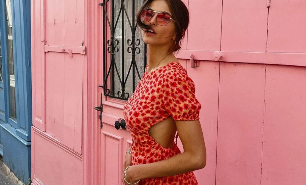 Vestido camisero cuello Kent y botones para mujer