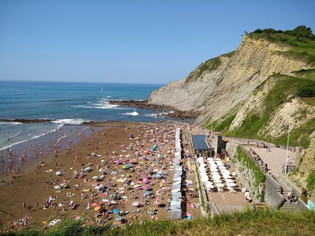 Playa de Itzurun en el País Vasco