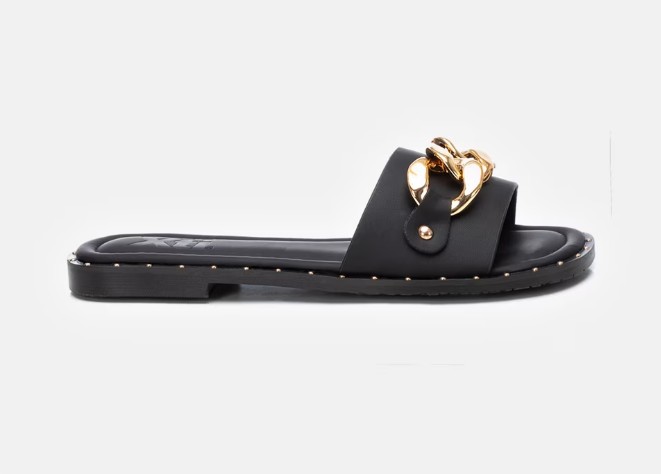 El Corte Inglés: sandalias planas muy chic que no superan los 50 euros 7 Sandalias planas de mujer de pala en color negro