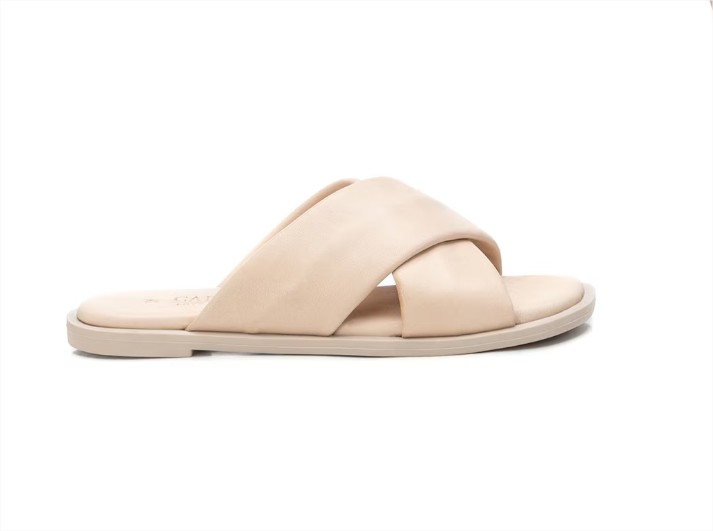 El Corte Inglés: sandalias planas muy chic que no superan los 50 euros 4 Sandalias planas de mujer de piel color beige el corte ingles