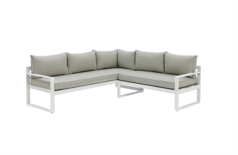 Sofa rinconera de jardin de aluminio Seattle El Corte Ingles