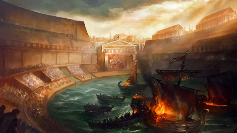 Naumaquias las peleas en barco de la Antigua Roma