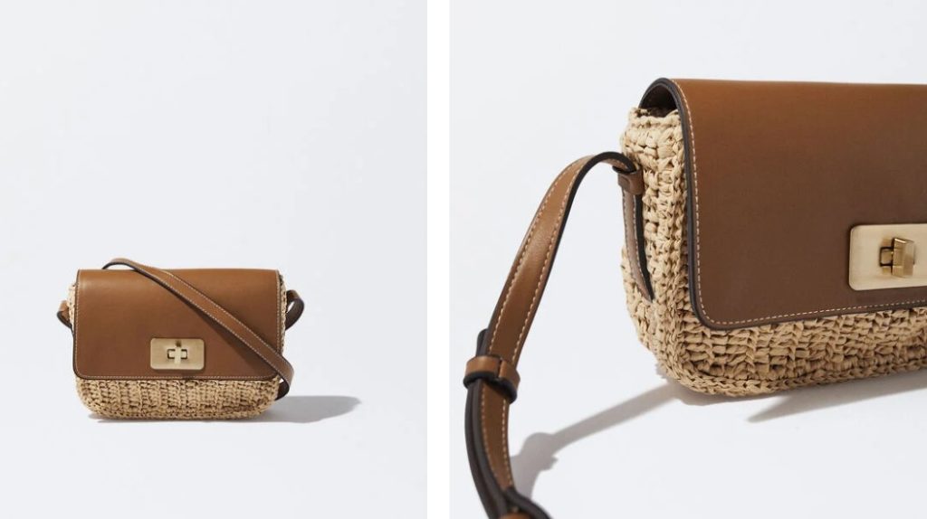 Bolso bandolera de paja