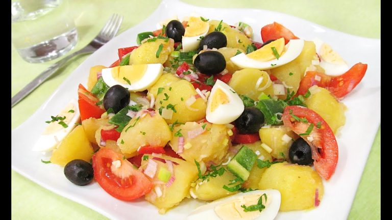 Prepara esta ensalada campera con pulpo: fácil, fresca y con vinagreta de anchoa