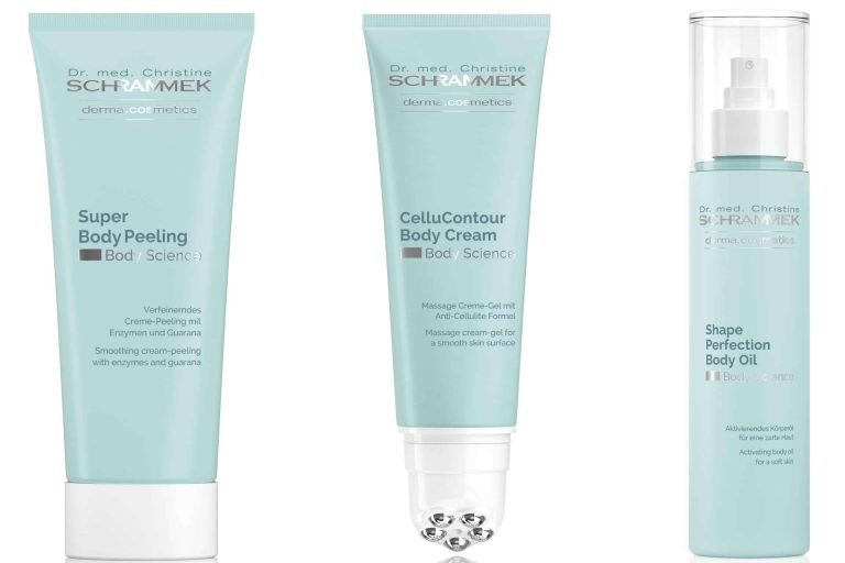 Un peeling corporal de la firma DRA. SCHRAMMEK que además de eliminar células muertas disminuye la celulitis