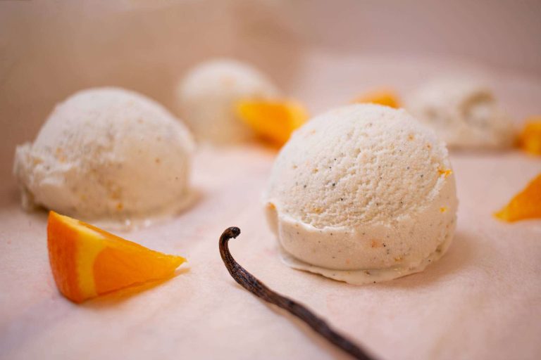 Helado de vainilla de Madagascar con naranja de Valencia, el nuevo sabor de GrinGrin Foods