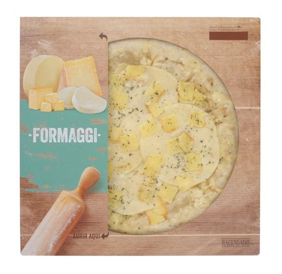 Pizza Formaggi Hacendado 4 quesos