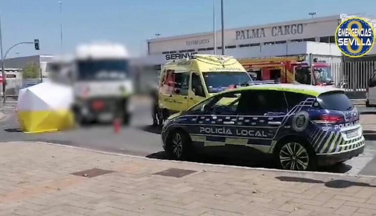 Muere un ciclista atropellado por un camión en el polígono La Negrilla (Sevilla)