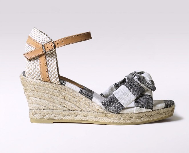 Alpargatas de cuna de mujer de algodon en color negro