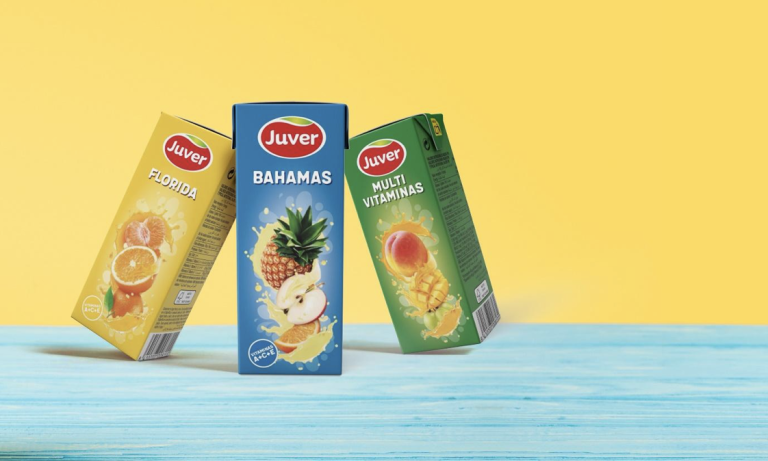 Juver lanza su nueva gama de refrescos con alto contenido en zumo de frutas en formato para niños