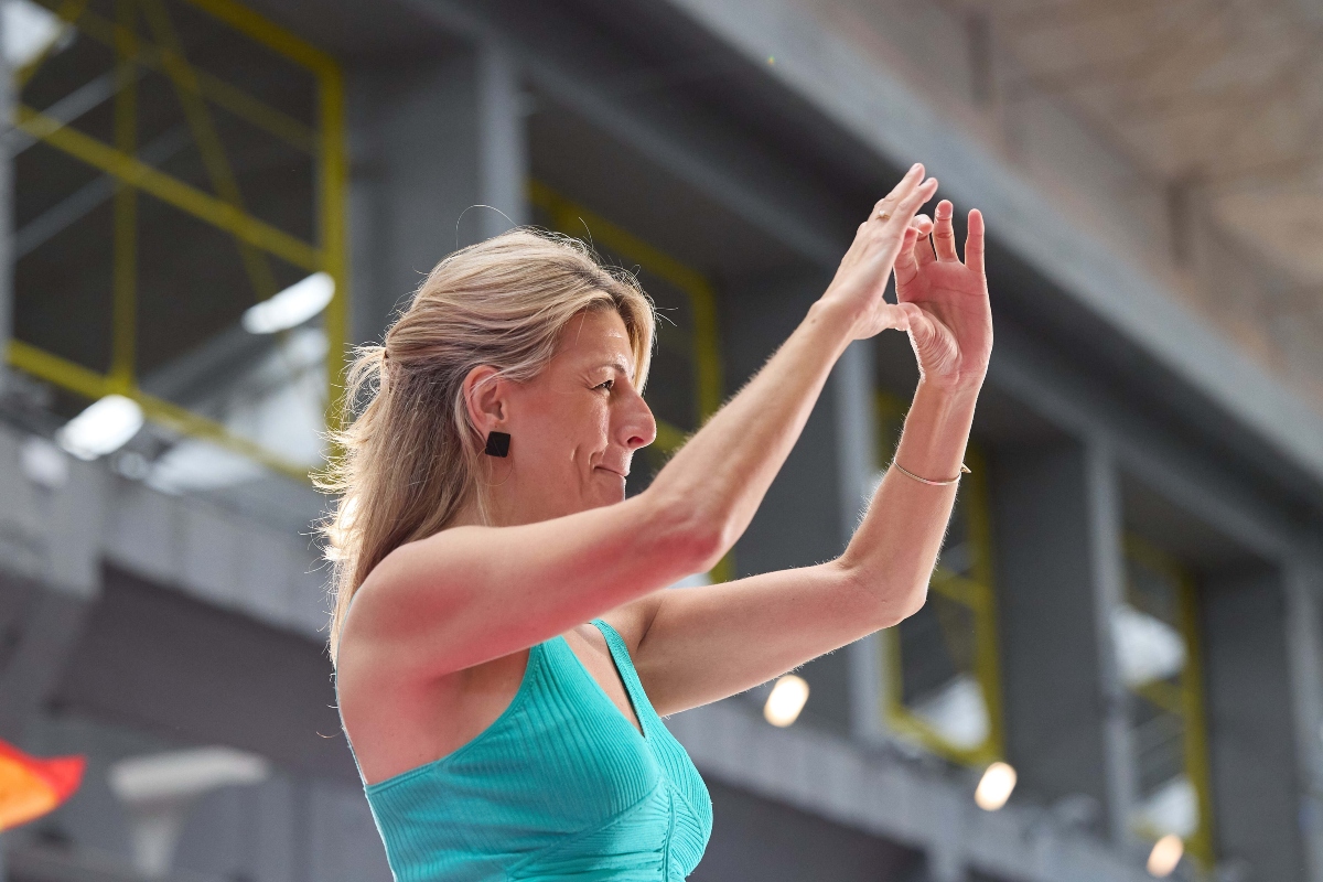 Yolanda Díaz plancha asistenta