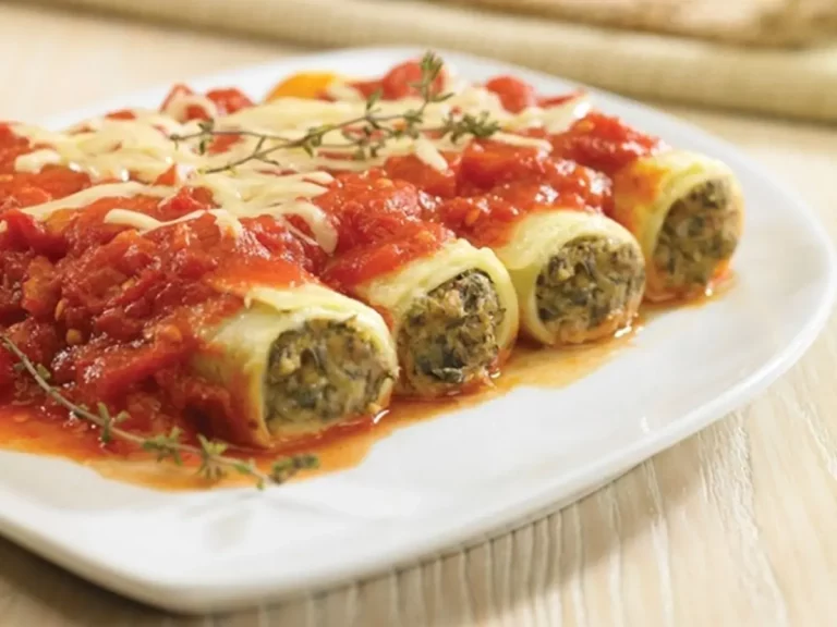 Los canelones de verduras más ricos que los de carne
